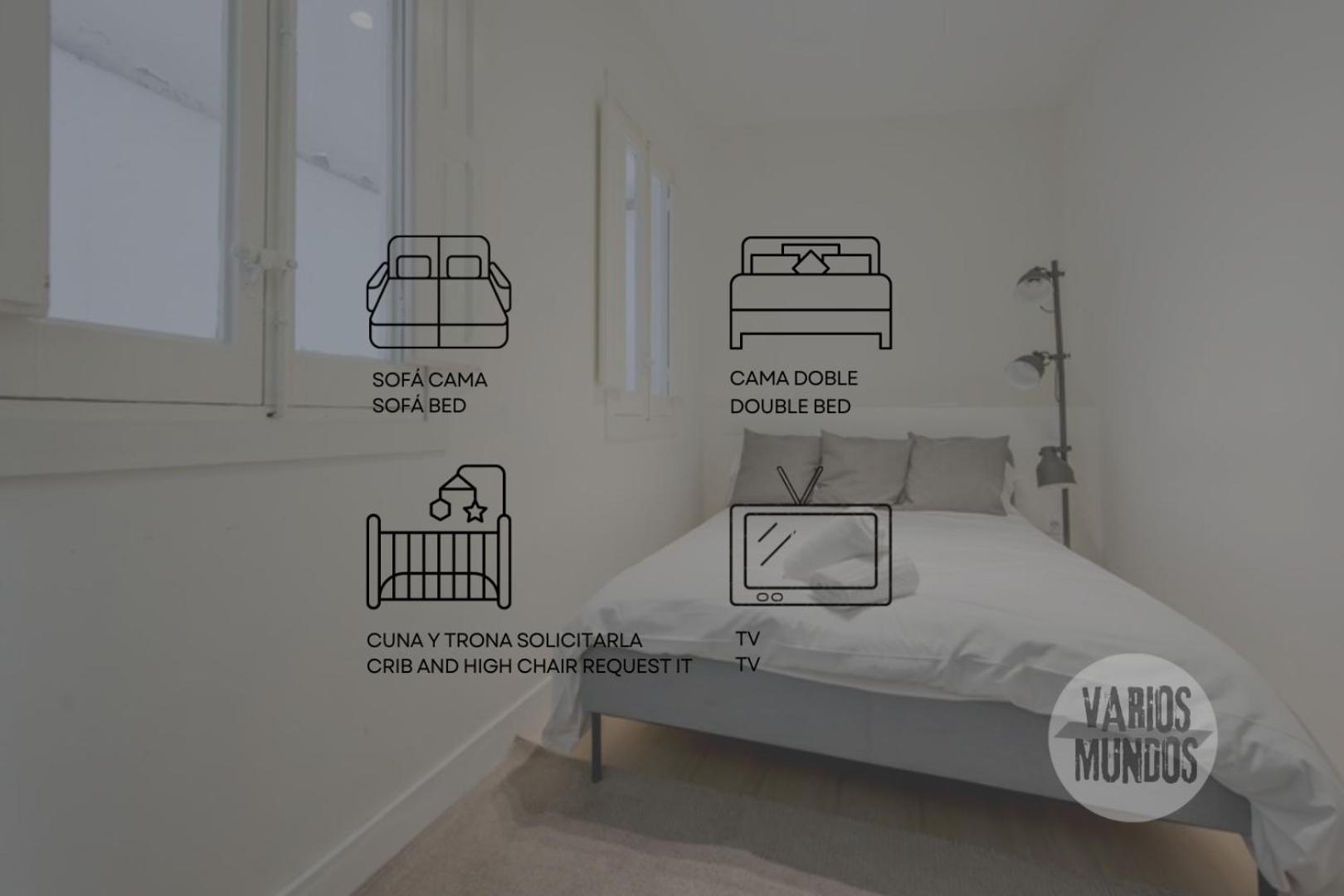 马德里Nuevo Apt Para 7 Pax En Malasana - Gran Via E1公寓 外观 照片