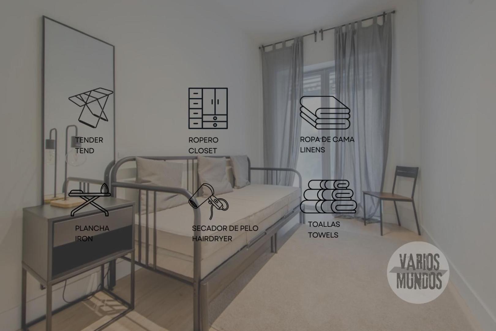 马德里Nuevo Apt Para 7 Pax En Malasana - Gran Via E1公寓 外观 照片